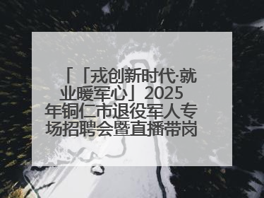 「戎创新时代·就业暖军心」2025年铜仁市退役军人专场招聘会暨直播带岗活动顺利举行