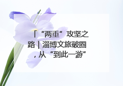 “两重”攻坚之路｜淄博文旅破圈，从“到此一游”到“沉浸其中”