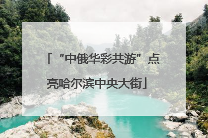 “中俄华彩共游”点亮哈尔滨中央大街