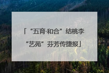 “五育·和合”结桃李 “艺苑”芬芳传捷报