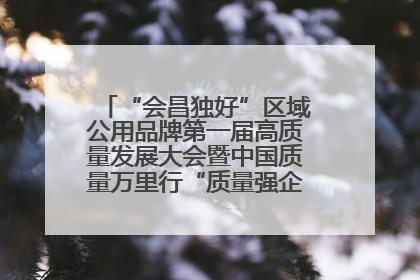 “会昌独好”区域公用品牌第一届高质量发展大会暨中国质量万里行“质量强企•质品行动”进会昌启动仪式成功举办