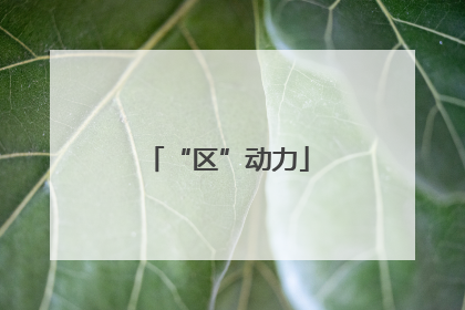 “区”动力