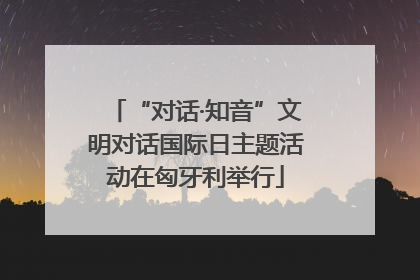 “对话·知音”文明对话国际日主题活动在匈牙利举行