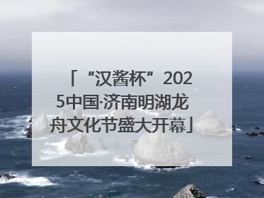 “汉酱杯”2025中国·济南明湖龙舟文化节盛大开幕