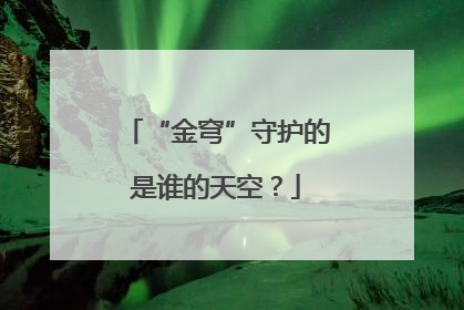 “金穹”守护的是谁的天空？