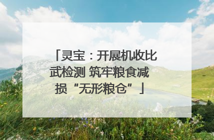 灵宝：开展机收比武检测 筑牢粮食减损“无形粮仓”