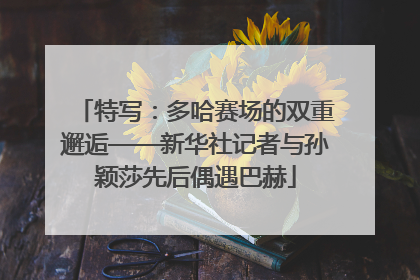 特写：多哈赛场的双重邂逅——新华社记者与孙颖莎先后偶遇巴赫