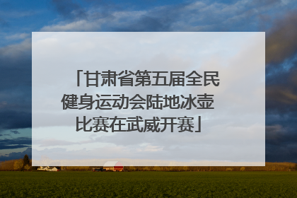 甘肃省第五届全民健身运动会陆地冰壶比赛在武威开赛
