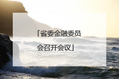 省委金融委员会召开会议