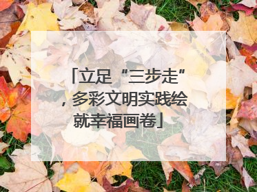 立足“三步走”，多彩文明实践绘就幸福画卷