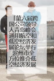第六届跨国公司领导人青岛峰会通用航空和低空经济发展论坛举行 滨州市全方位推介低空经济发展优势