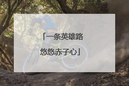 一条英雄路 悠悠赤子心