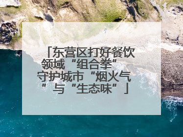东营区打好餐饮领域“组合拳” 守护城市“烟火气”与“生态味”