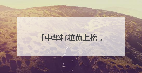 中华籽粒苋上榜，与抖音、美团并列，育种公司来自武汉