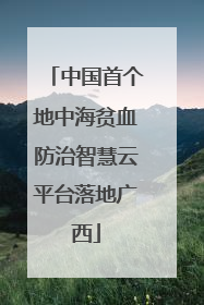 中国首个地中海贫血防治智慧云平台落地广西