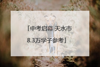 中考启幕 天水市8.3万学子参考