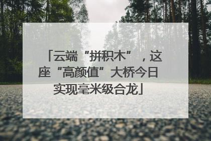 云端“拼积木”，这座“高颜值”大桥今日实现毫米级合龙