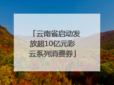 云南省启动发放超10亿元彩云系列消费券