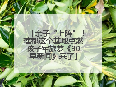 亲子“上阵”！莲都这个基地点燃孩子军旅梦《90早新闻》来了
