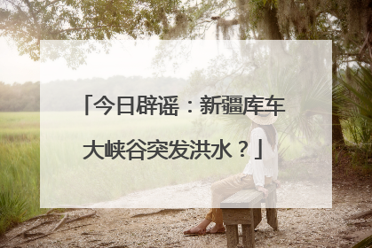 今日辟谣：新疆库车大峡谷突发洪水？