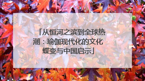 从恒河之滨到全球热潮：瑜伽现代化的文化蝶变与中国启示