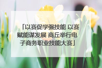 以赛促学强技能 以赛赋能谋发展 商丘举行电子商务职业技能大赛