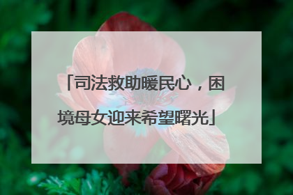 司法救助暖民心，困境母女迎来希望曙光