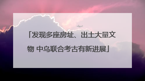 发现多座房址、出土大量文物 中乌联合考古有新进展