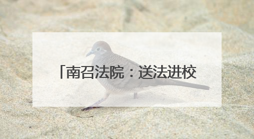 南召法院：送法进校园 关爱留守儿童