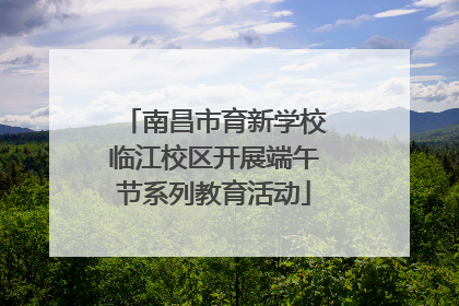 南昌市育新学校临江校区开展端午节系列教育活动