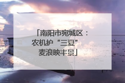 南阳市宛城区：农机护“三夏” 麦浪映丰景