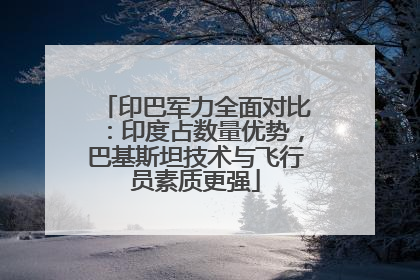 印巴军力全面对比：印度占数量优势，巴基斯坦技术与飞行员素质更强