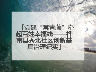 党建“常青藤”牵起百姓幸福线——桦南县秀北社区创新基层治理纪实