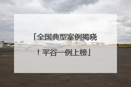 全国典型案例揭晓！平谷一例上榜
