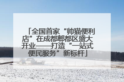 全国首家“帅猫便利店”在成都郫都区盛大开业——打造“一站式便民服务”新标杆