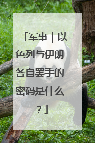 军事｜以色列与伊朗各自罢手的密码是什么？