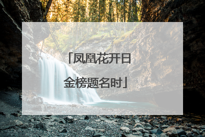 凤凰花开日 金榜题名时