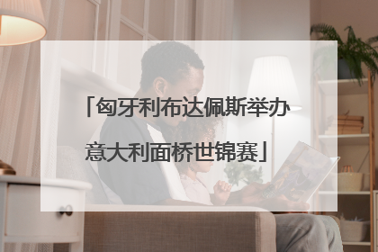 匈牙利布达佩斯举办意大利面桥世锦赛