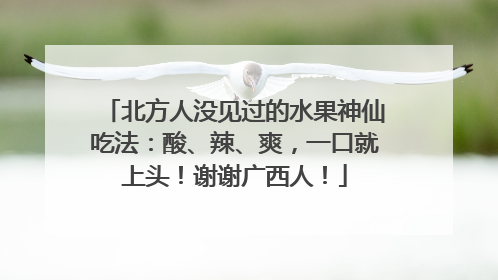 北方人没见过的水果神仙吃法：酸、辣、爽，一口就上头！谢谢广西人！
