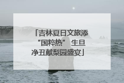 吉林夏日文旅添“国粹热” 生旦净丑献梨园盛宴
