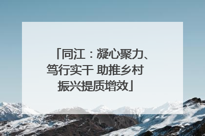 同江：凝心聚力、笃行实干 助推乡村振兴提质增效