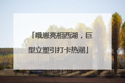 哦崽亮相西湖，巨型立塑引打卡热潮