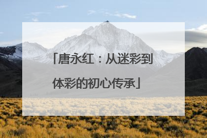 唐永红：从迷彩到体彩的初心传承