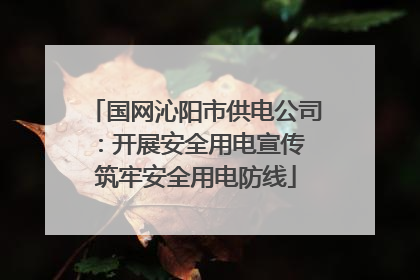 国网沁阳市供电公司：开展安全用电宣传 筑牢安全用电防线