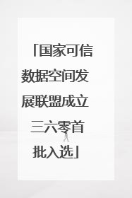 国家可信数据空间发展联盟成立 三六零首批入选