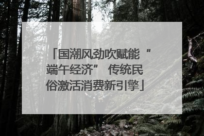 国潮风劲吹赋能“端午经济” 传统民俗激活消费新引擎