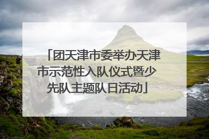 团天津市委举办天津市示范性入队仪式暨少先队主题队日活动