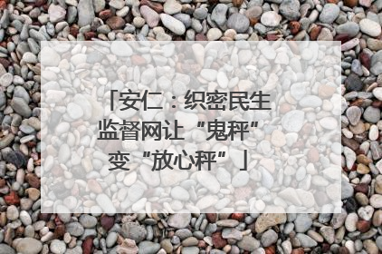 安仁：织密民生监督网让“鬼秤”变“放心秤”