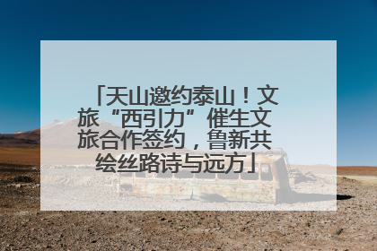 天山邀约泰山！文旅“西引力”催生文旅合作签约，鲁新共绘丝路诗与远方