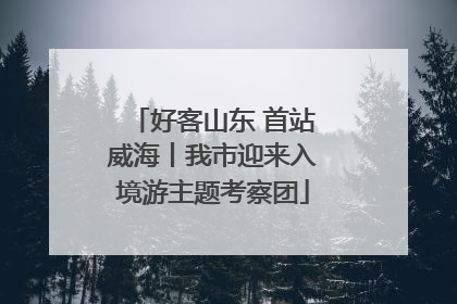 好客山东 首站威海丨我市迎来入境游主题考察团